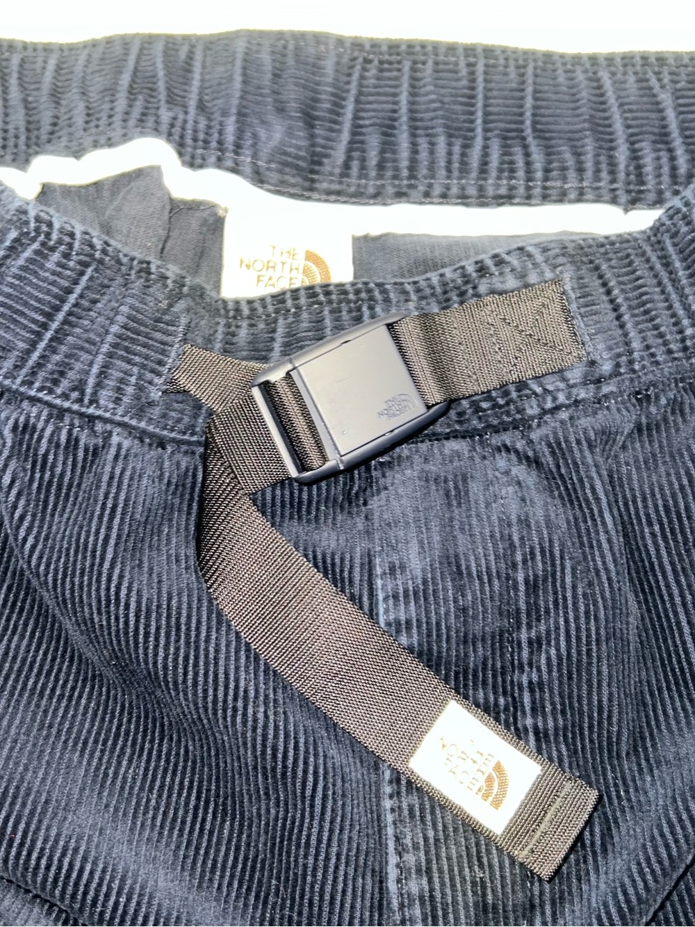 The North Face TNF Men's Navy Corduroy Climbing Belt Pants Gorpcore Outdoors L
